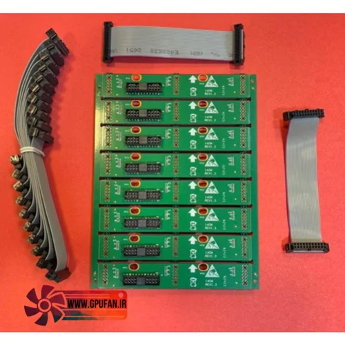 کانکتور برد رایزر  (طرح)هشبرد واتس ماینر و کابل فلت