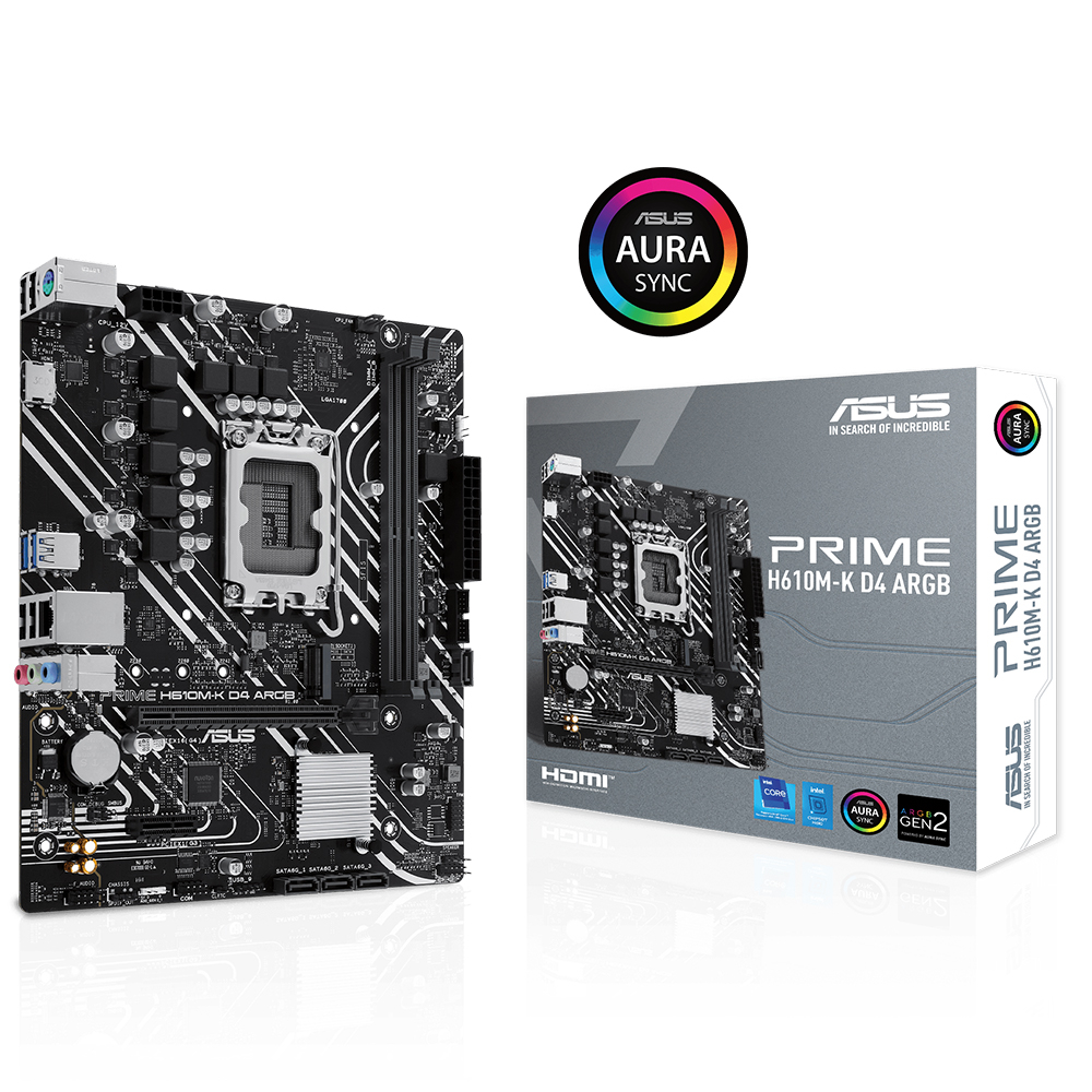 مادربرد ایسوس مدل ASUS PRIME H610M-K  ARGB DDR4